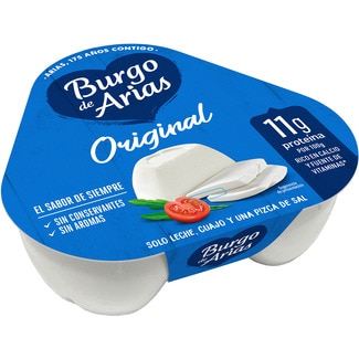 queso fresco natural mini pack 3 x 72 g envase 216 g - Burgo De Arias