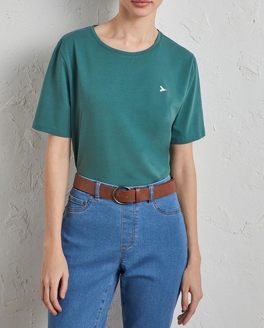 Imagen 0 de Camiseta básica de manga corta mujer