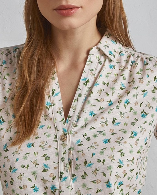 Imagen 0 de Camiseta estampada de manga corta mujer