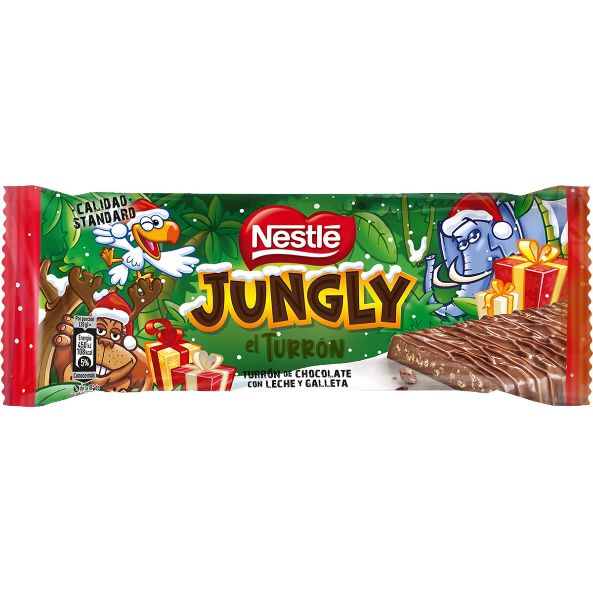 turrón de chocolate con leche y galleta tableta 232 g