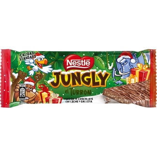 turrón de chocolate con leche y galleta tableta 232 g - Nestle Jungly