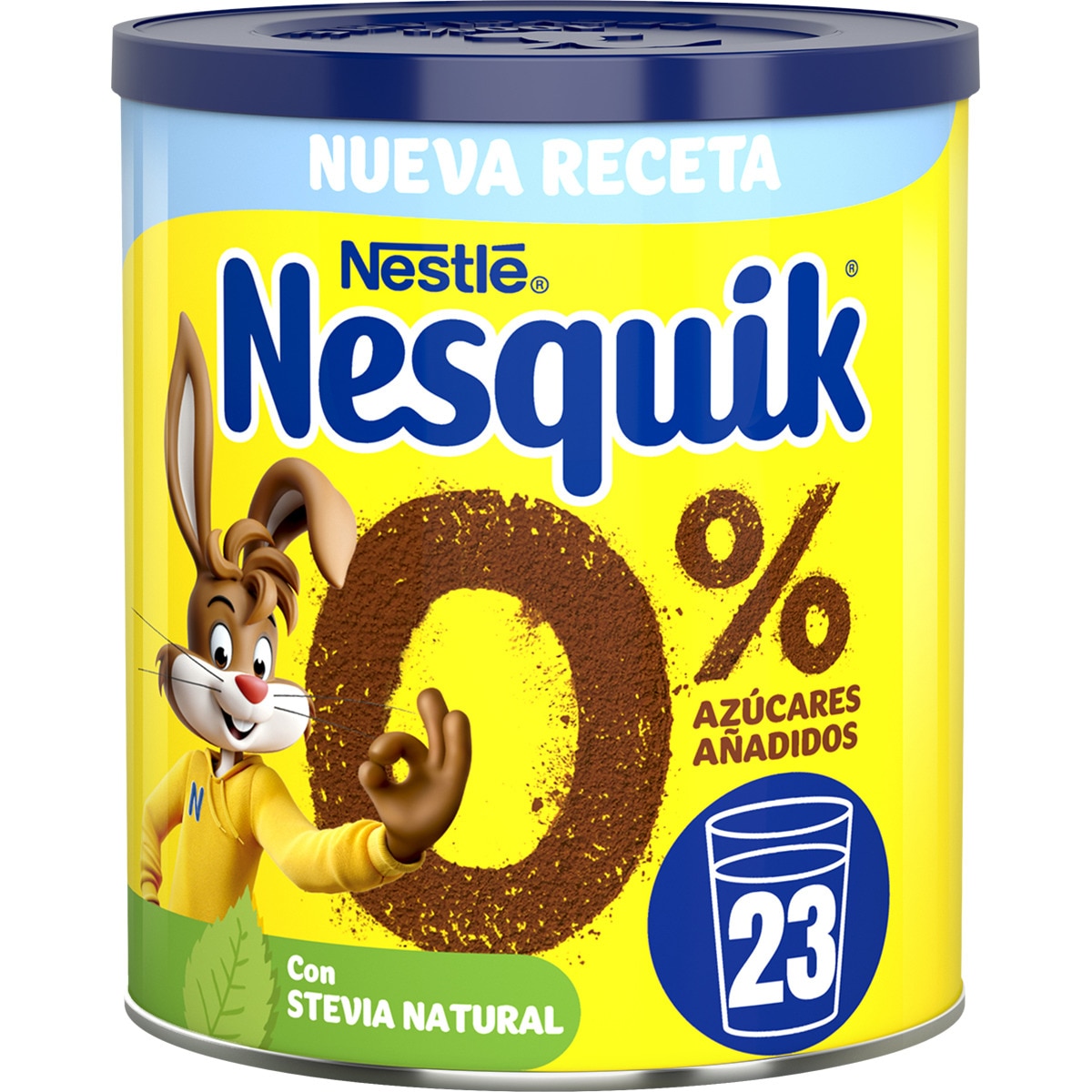 cacao instantáneo 0% azúcares añadidos con stevia natural bote 320 g