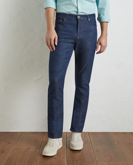 Imagen 0 de Pantalón denim ligero lavado oscuro de hombre