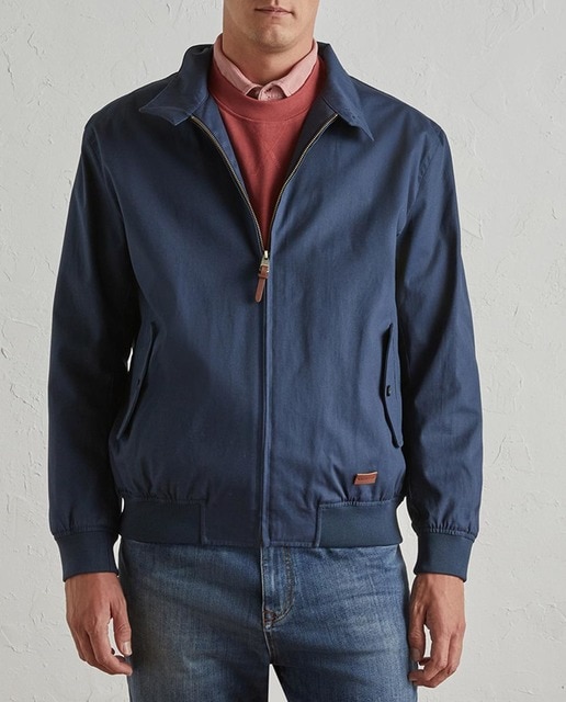 Imagen 0 de Cazadora de hombre encerada con cremallera