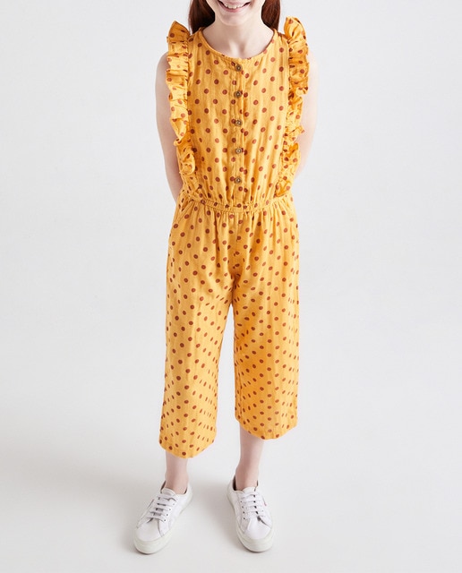 Imagen 0 de Mono largo de niña con lunares