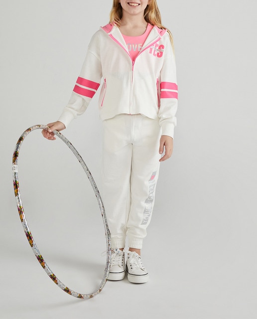 Imagen 0 de Sudadera de niña con capucha y cremallera