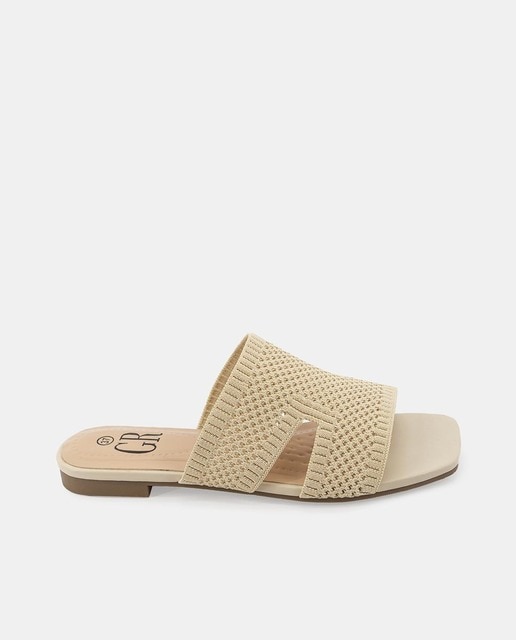 Imagen 0 de Sandalia plana color beige