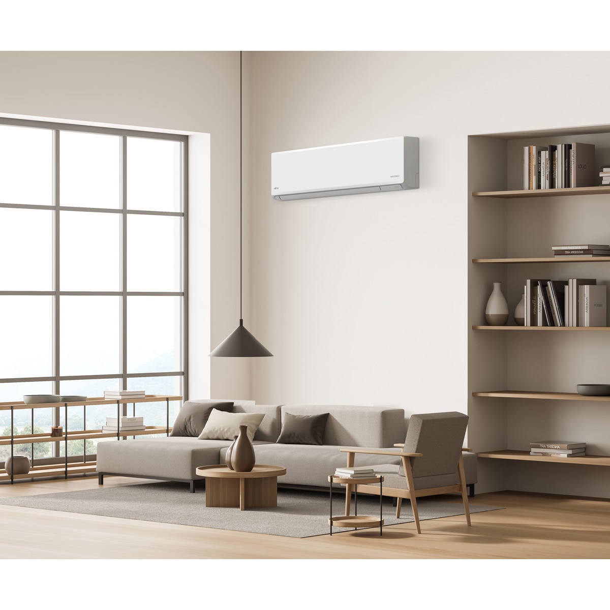 Aire acondicionado multisplit 2x1 Fujitsu con 3.611 frig/h + 2.150  frig/h U.Ext 71 - ASY4025U11MI-KN/M Blanco-6
