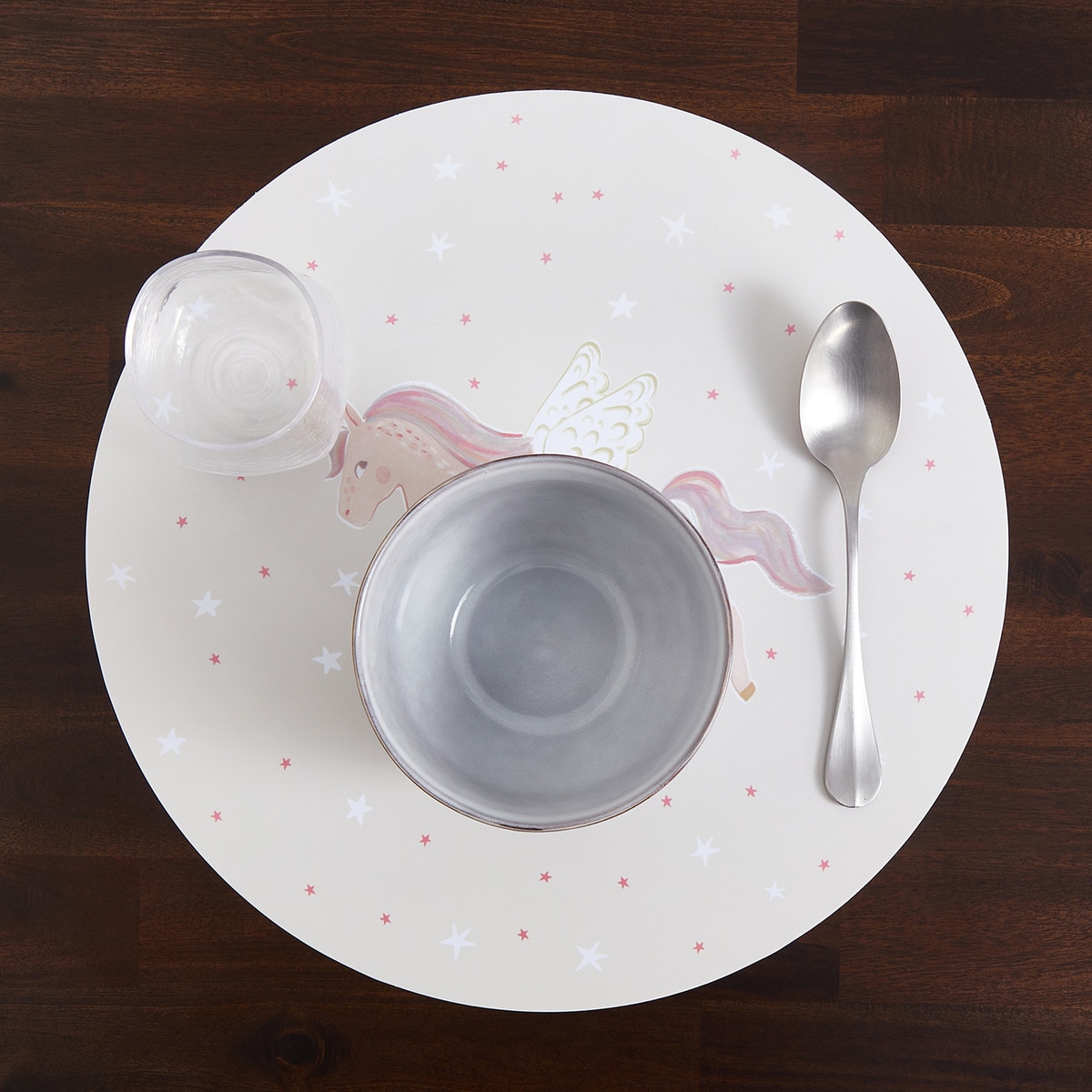 Individual de PVC Valentine Mini Home Rosa-1