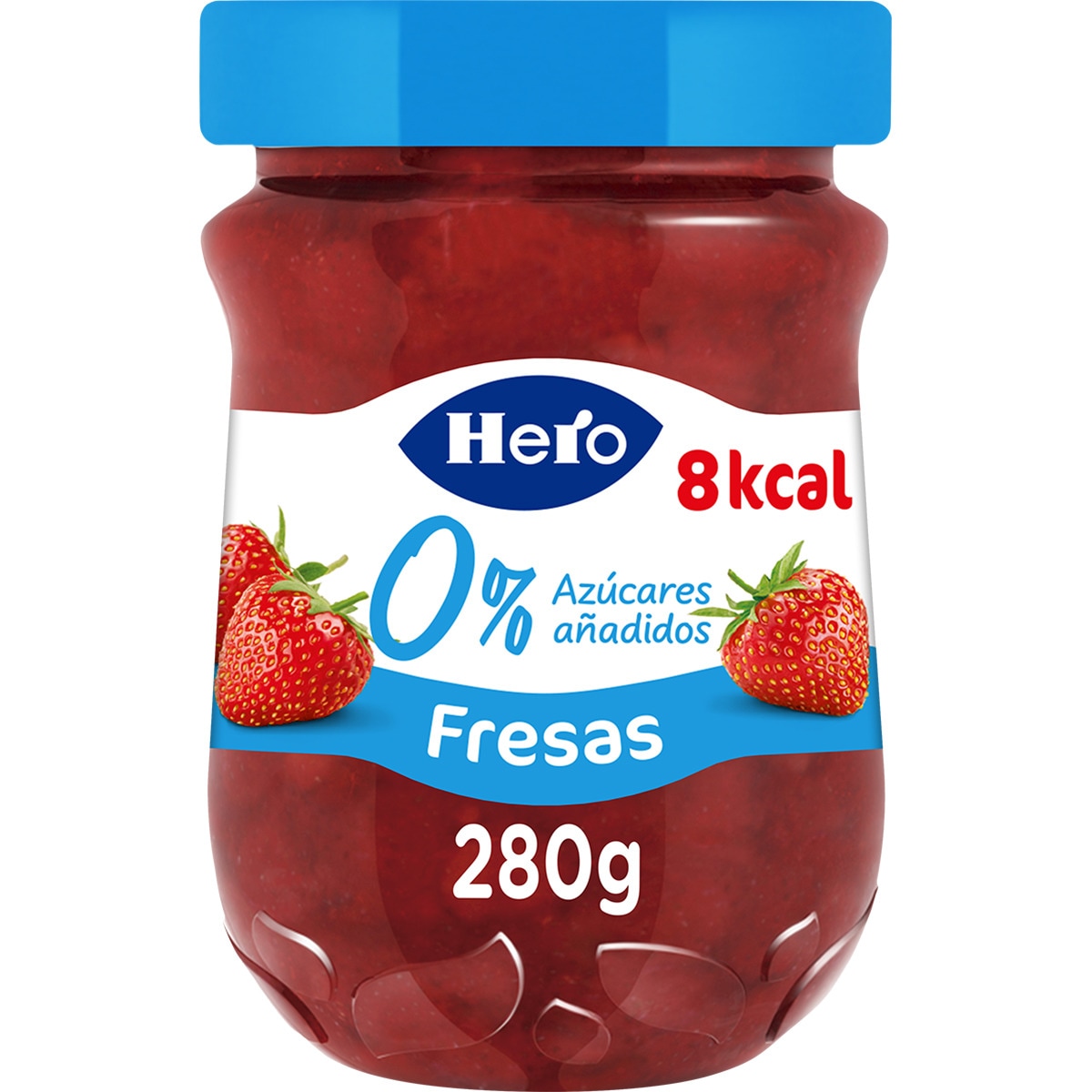 confitura de fresas 0% azúcares añadidos frasco 280 g