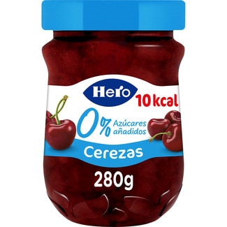 confitura de cerezas 0% azúcares añadidos frasco 280 g - Hero