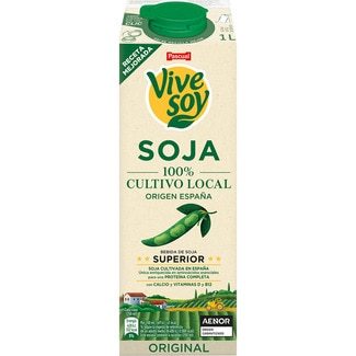 bebida de soja clásica alto contenido en proteínas vegetales 100% vegetal brik 1 l - Vivesoy