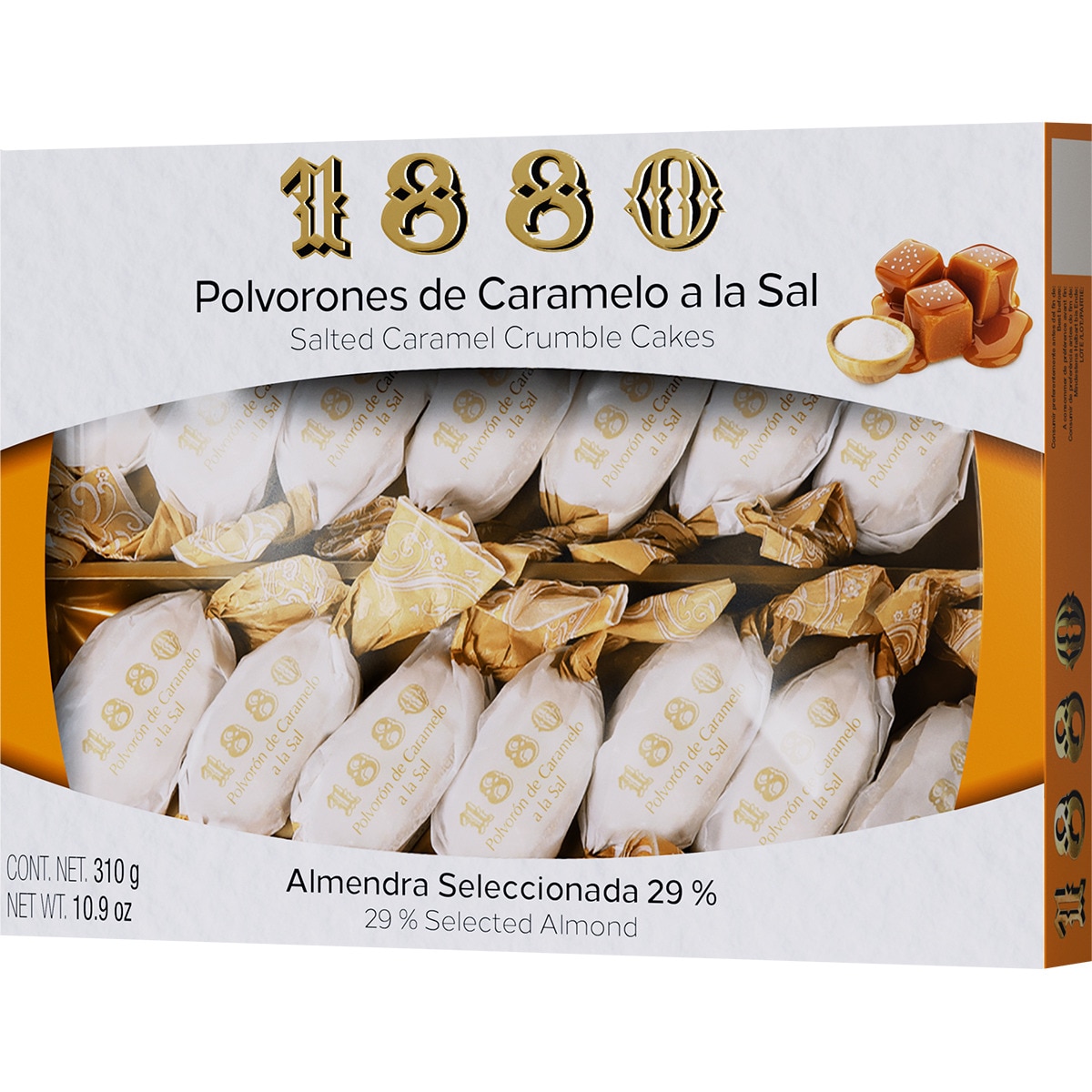 polvorones de caramelo a la sal Calidad Suprema estuche 310 g