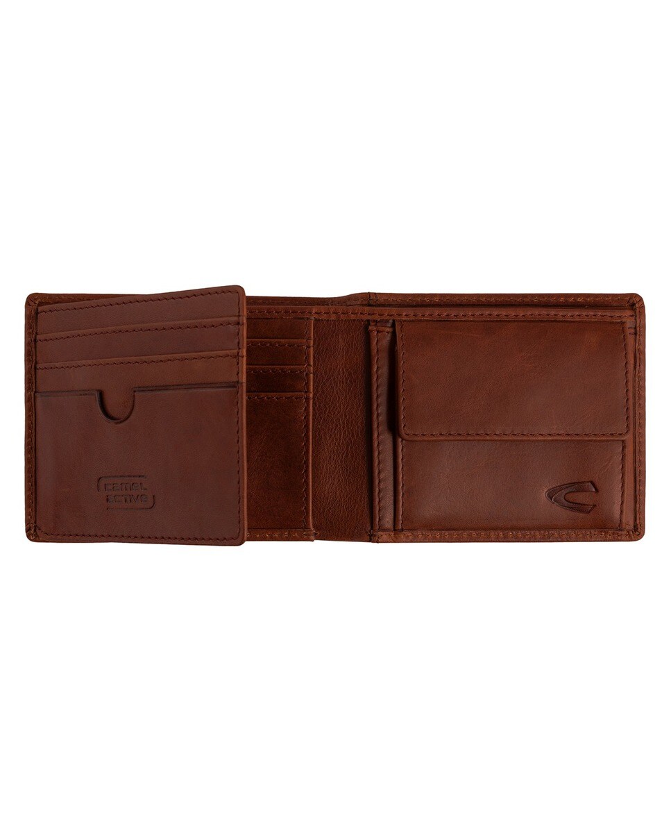 Carteira tradicional Camel Active Linha Japan com Rfid em pele cognac 2