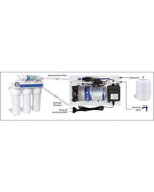 Kit Bomba para Equipo de Ósmosis Inversa Blanco-5