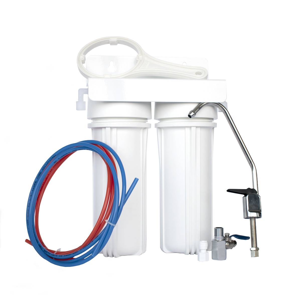 Filtro Agua Doble bajo Fregadero Filter-Fresh Blanco / Acero Inox-2