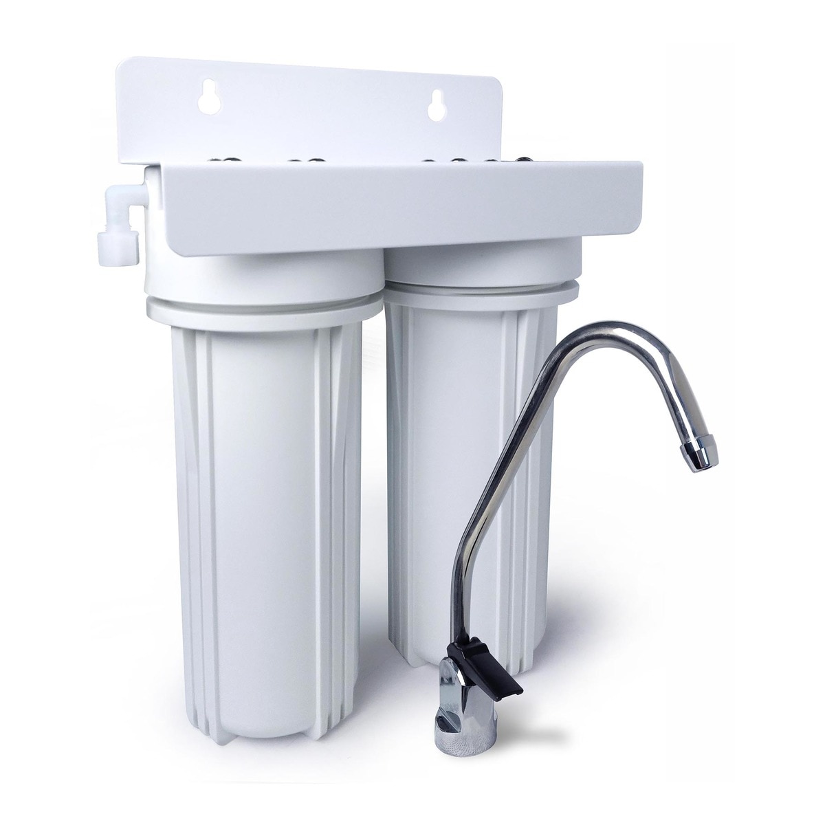 Filtro Agua Doble bajo Fregadero Filter-Fresh Blanco / Acero Inox-1