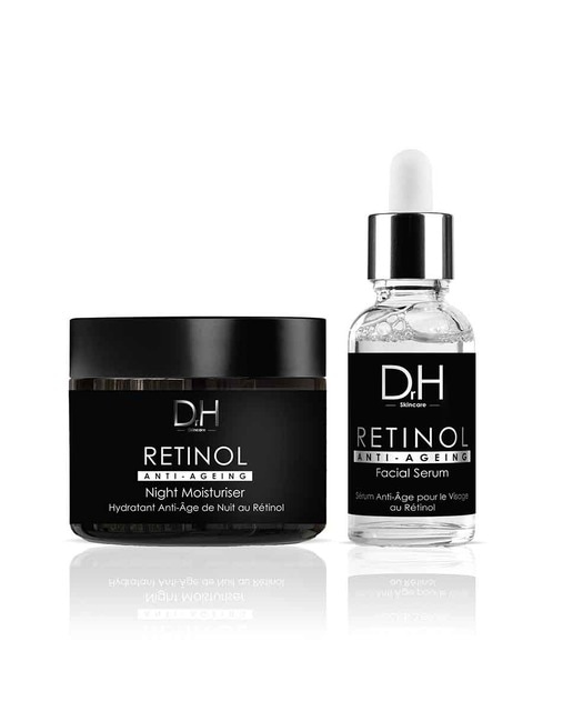 Imagen 0 de Retinol Hidratante Noche Antiedad 60ml y Retinol Sérum Facial Antiedad 30ml