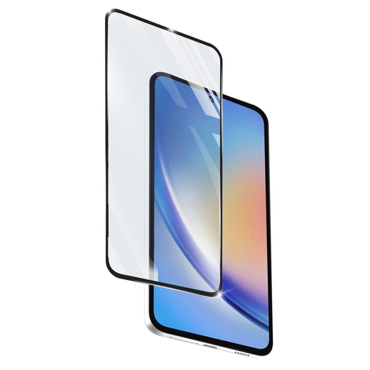 Protector de pantalla Cellularline Impact Glass Capsule para Samsung Galaxy A35 Transparente-1