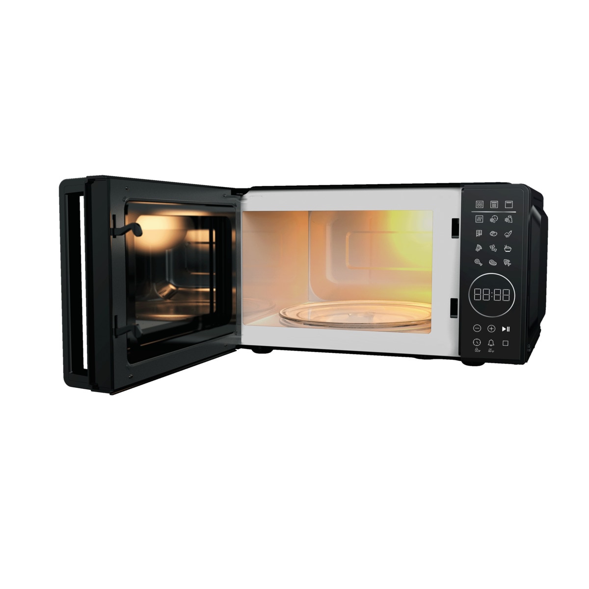 Microondas Beko 20 litros, con grill - MGC20130SFB Negro-3