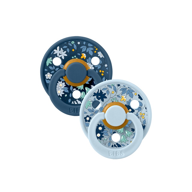Imagen 0 de Chupetes tetina redonda BIBS colección Liberty 6-18 meses (2ud)