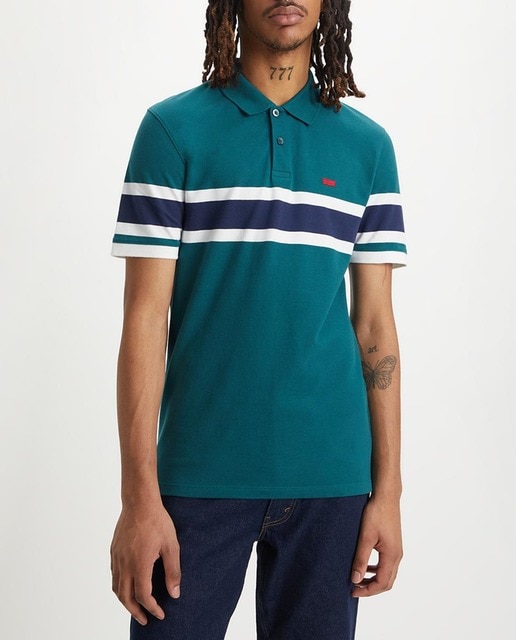 Imagen 0 de Polo de hombre de manga corta verde