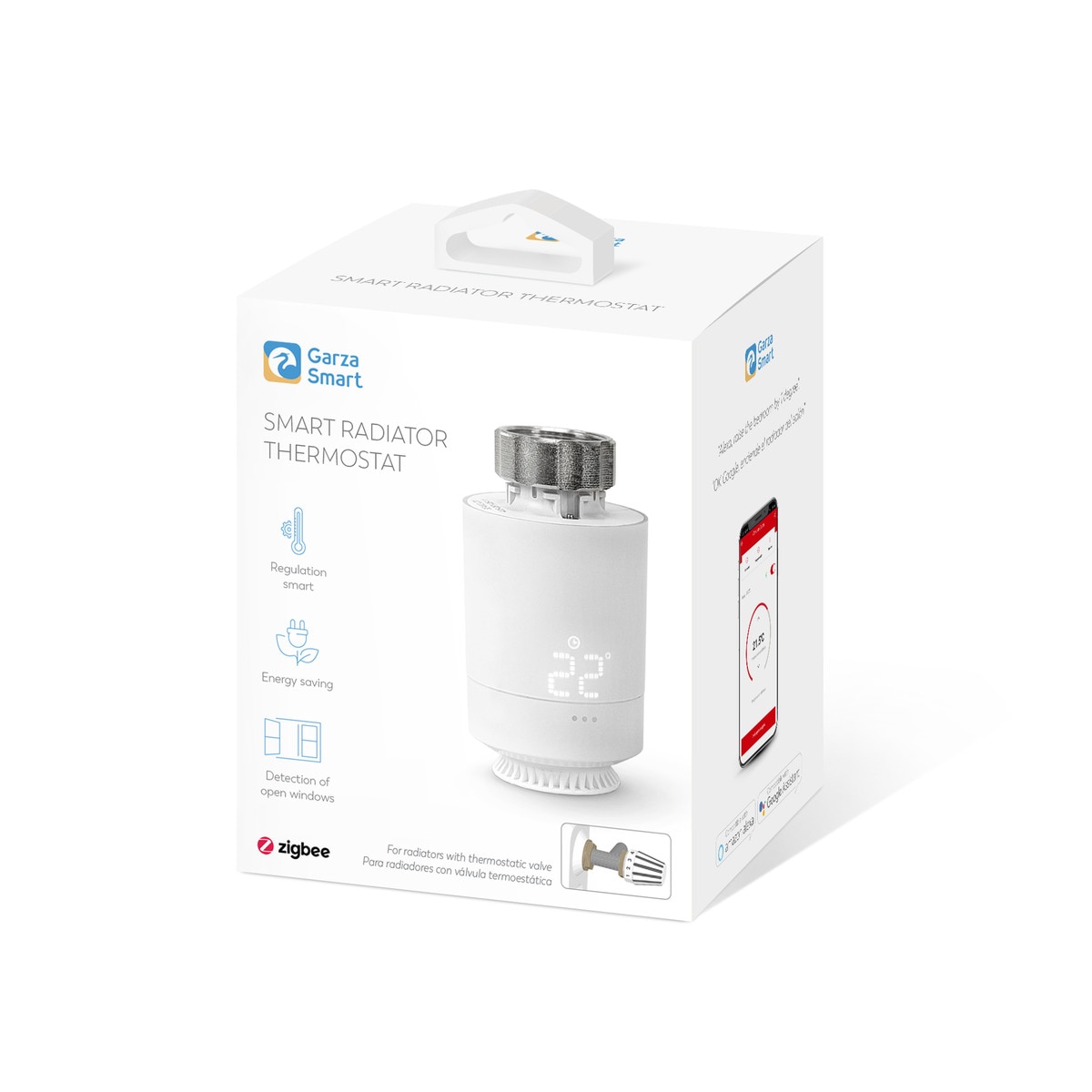 Cabezal Termostático Wi-Fi Zigbee 3.0 Blanco-9