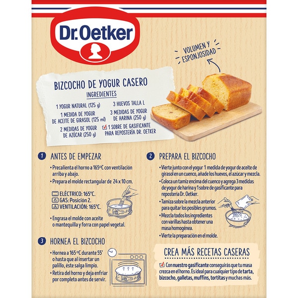 leavening agent for baking gluten-free and vegan case 5 sachets