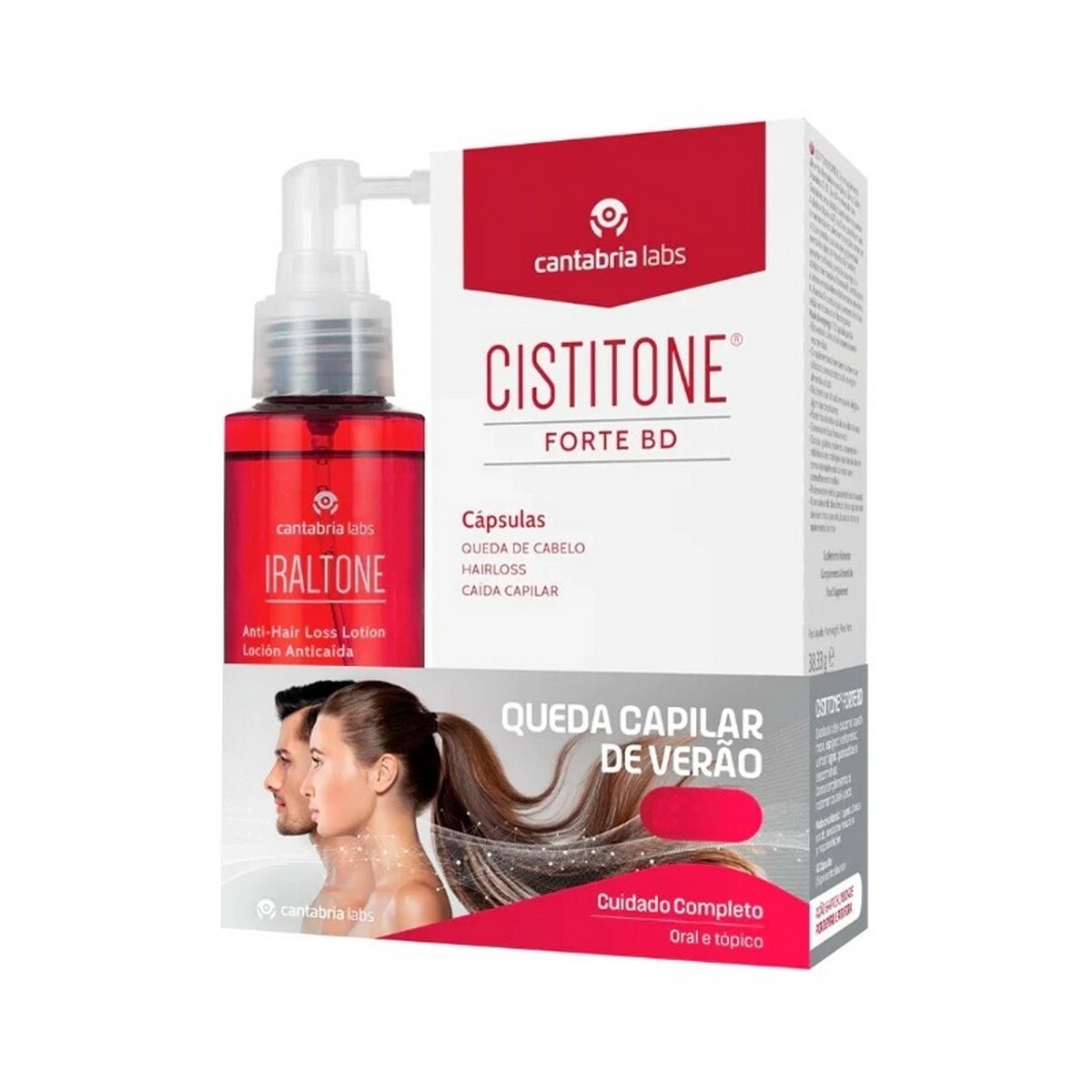 Kit Cistitone Forte BD 60 cápsulas + Iraltone Loção Antiqueda 100 ml 1
