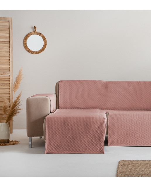 Imagen 0 de Cubre sofá chaise longue izquierdo Trivial teja