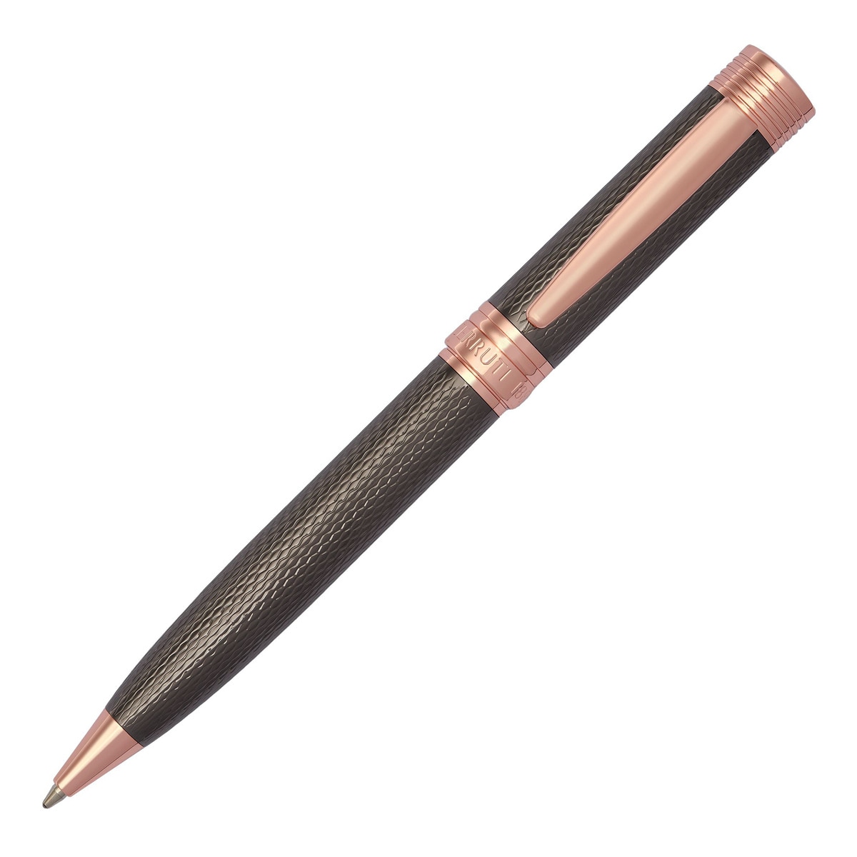 Caneta Esferográfica Zoom - Gun Ruténio / Dourado Rosa-1