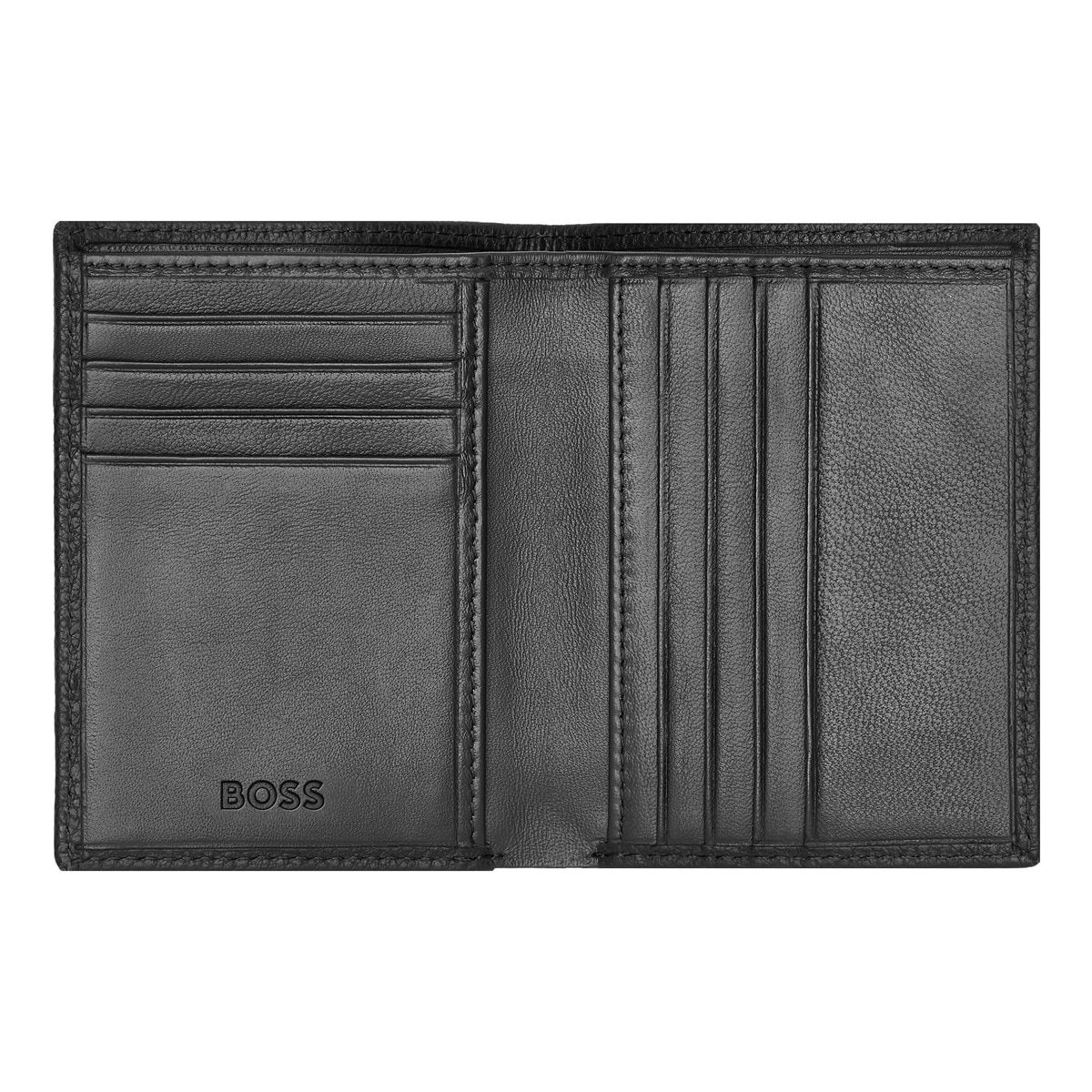 Carteira Vertical Classic Grained - Black Preto-4