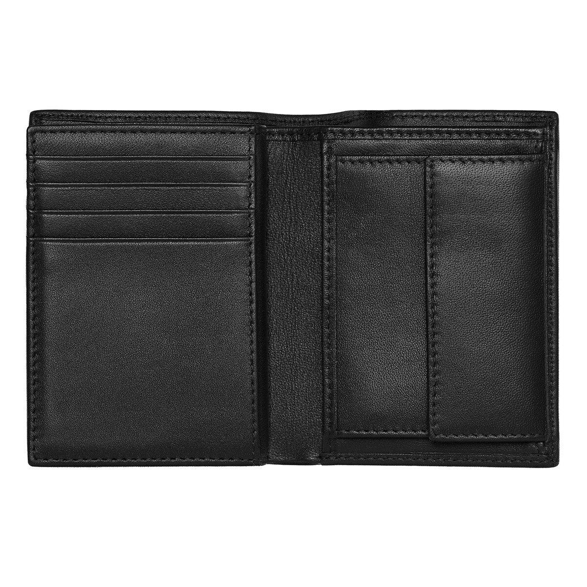 Carteira Vert Flap/Mon Classic Grained - Black Preto-3