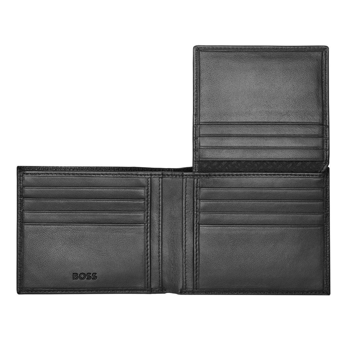 Carteira Flap Classic Grained - Black Preto-3