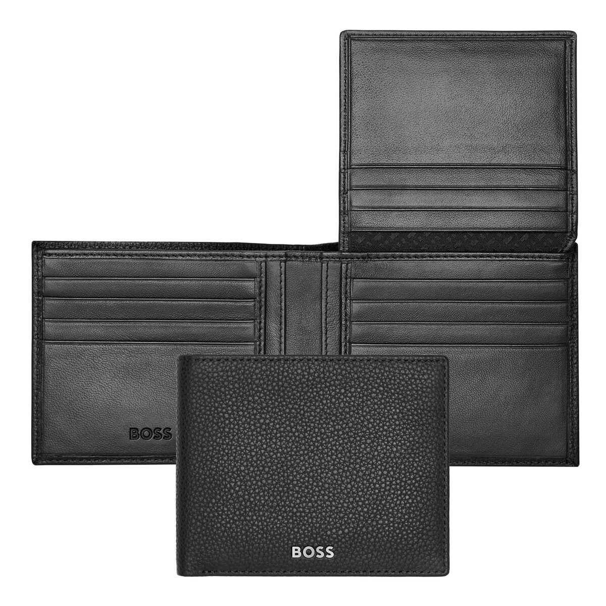 Carteira Flap Classic Grained - Black Preto-2