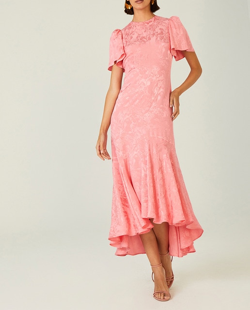 Imagen 0 de Vestido largo con escote maxi en espalda