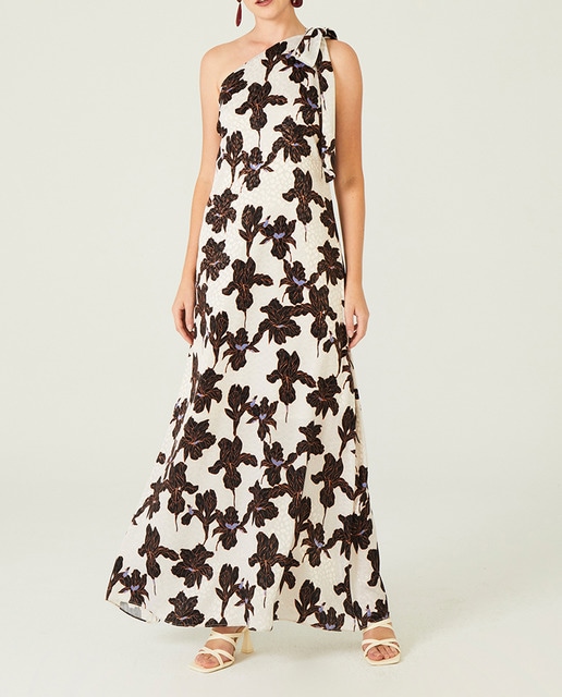 Imagen 0 de Vestido largo con espalda asimétrica