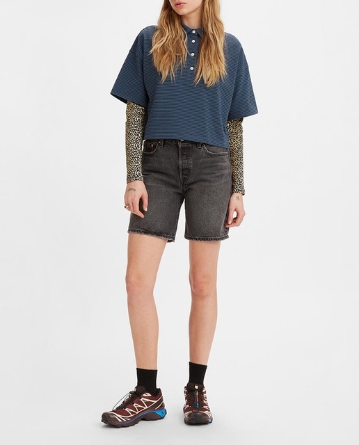 Imagen 0 de Short vaquero de mujer 501® '90, lavado oscuro