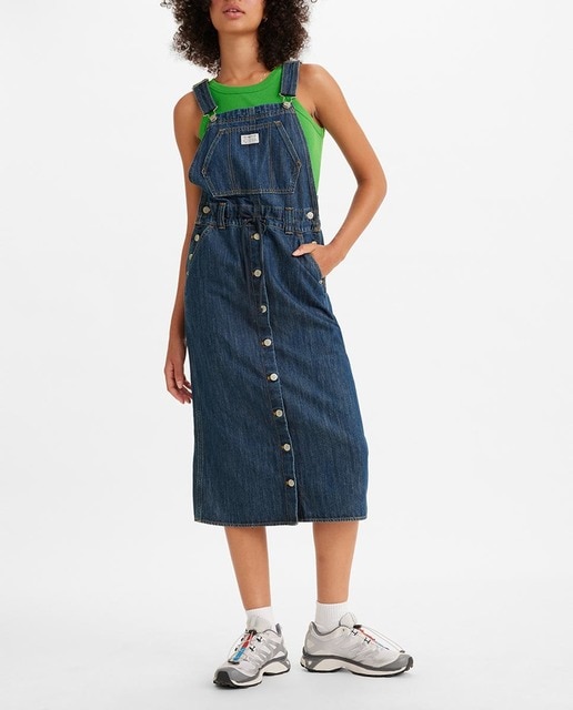 Imagen 0 de Pichi vaquero de algodón con tirantes ajustables