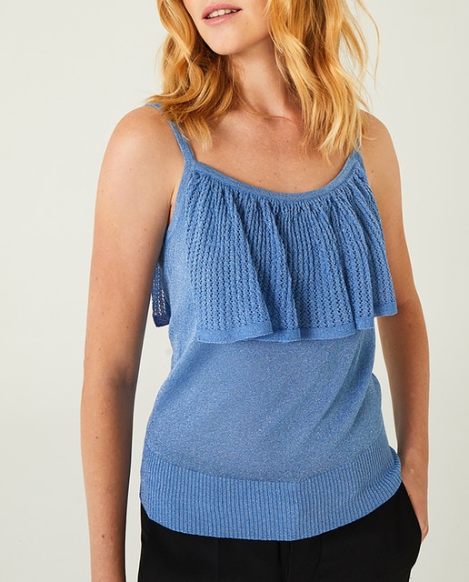 Imagen 0 de Top de mujer volante con tirantes