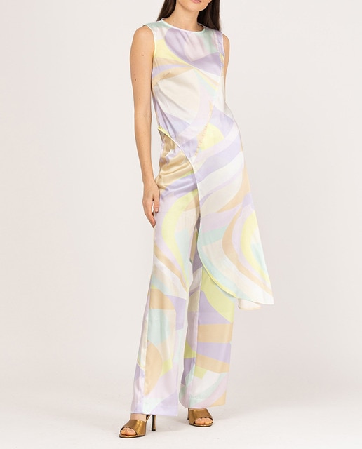 Imagen 0 de Top de mujer sin mangas estampado geométrico