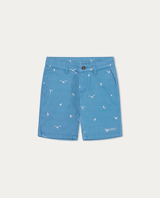 Imagen 0 de Bermuda chino de niño con estampado de gaviotas