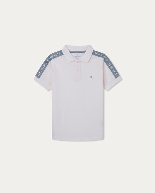 Imagen 0 de Polo de niño con logotipo Hackett en hombros