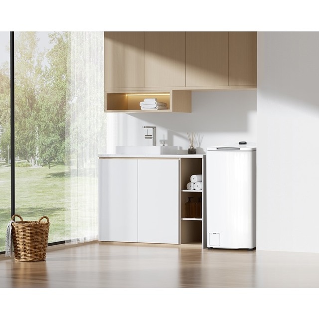 Lavadora carga superior Midea 7 kg / 1.200 rpm - MF100T70B/W- ES Blanco-8