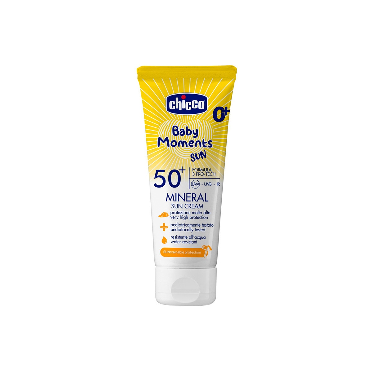 Protetor Solar Mineral SPF 50+ Sun Baby Moments 0 Meses+ - 75 ml Branco-1