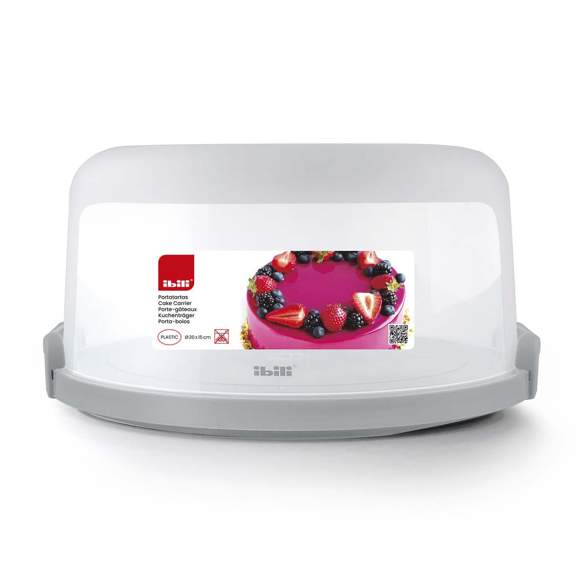 Portatartas redondo Ibili Blanco-2