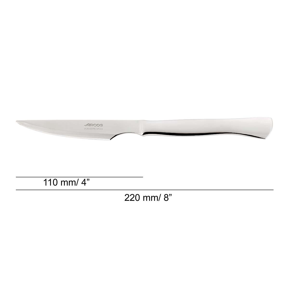 Cuchillo chuletero filo Monoblock Stainless Arcos Acero-2