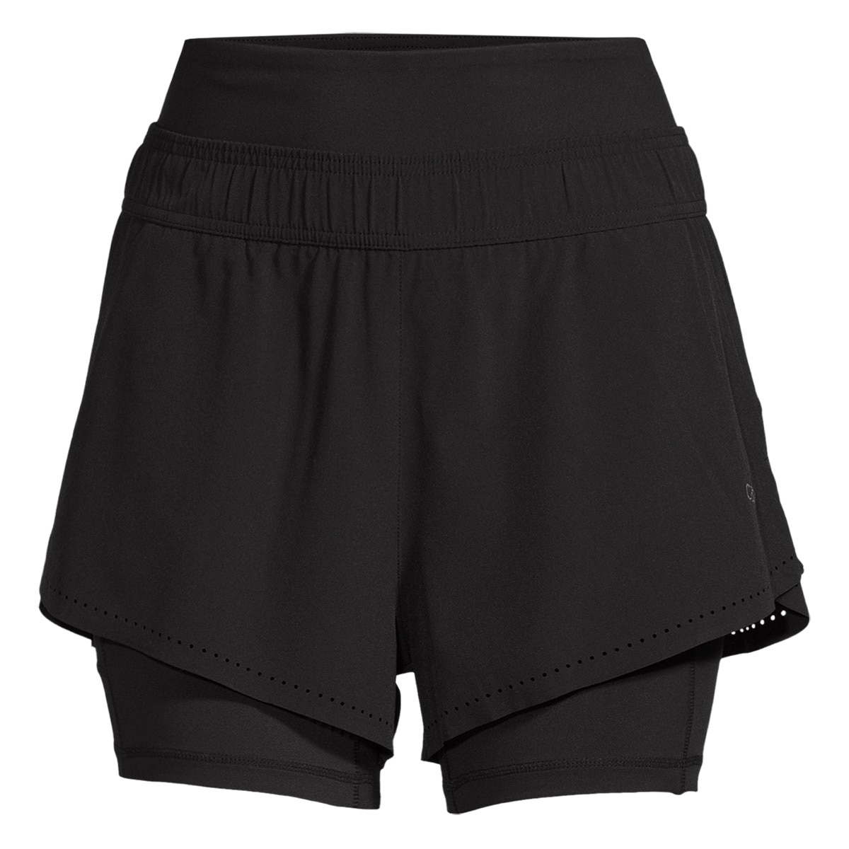 Calções de Mulher Shaping Double Shorts Preto-4