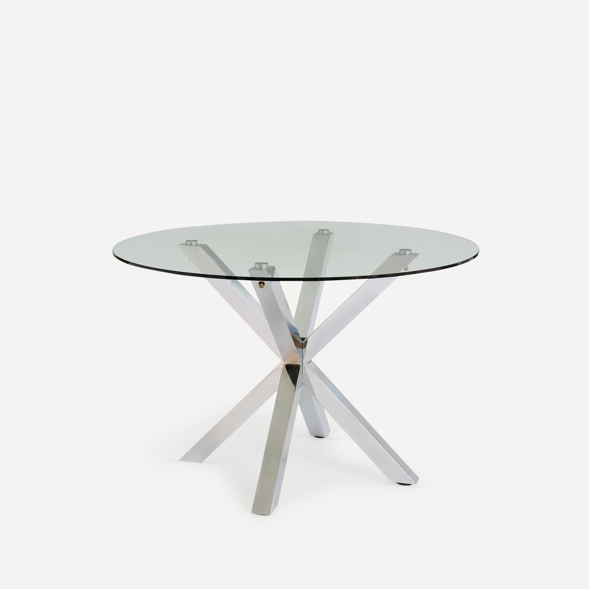 Mesa de refeições de vidro Heaven El Corte Inglés Cromado-1