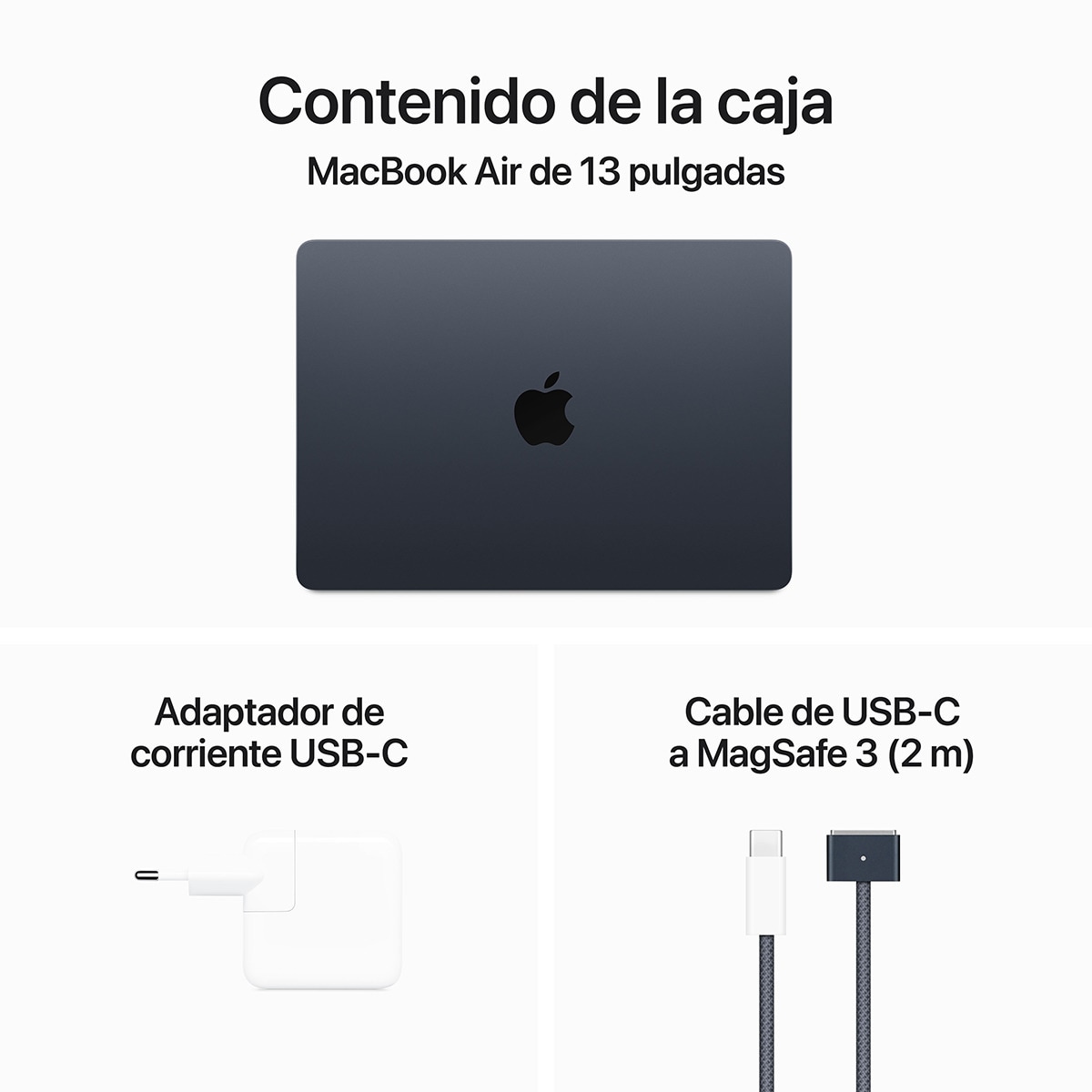 Apple MacBook Air 13 (2024), M3, 8GB, 256GB SSD, 13,6", MacOS Medianoche-10